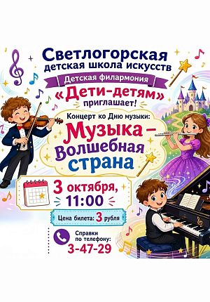 Музыка - волшебная страна в Светлогорске